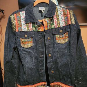 DG2 by Diane Gilman Retro Levi Jacket embelished